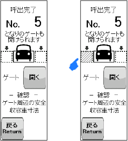 ゲート2枚開き(T12・LZ縦列後側以外)